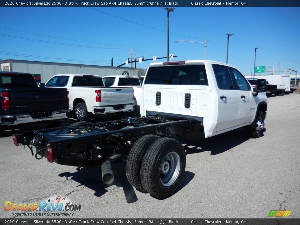 2020 Chevrolet Silverado 3500HD Work Truck Crew Cab 4x4 Chassis Summit White / Jet Black Photo #4