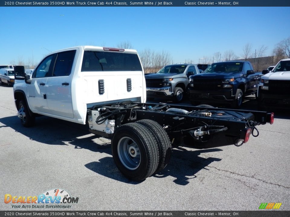 2020 Chevrolet Silverado 3500HD Work Truck Crew Cab 4x4 Chassis Summit White / Jet Black Photo #5