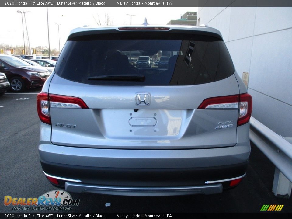 2020 Honda Pilot Elite AWD Lunar Silver Metallic / Black Photo #3