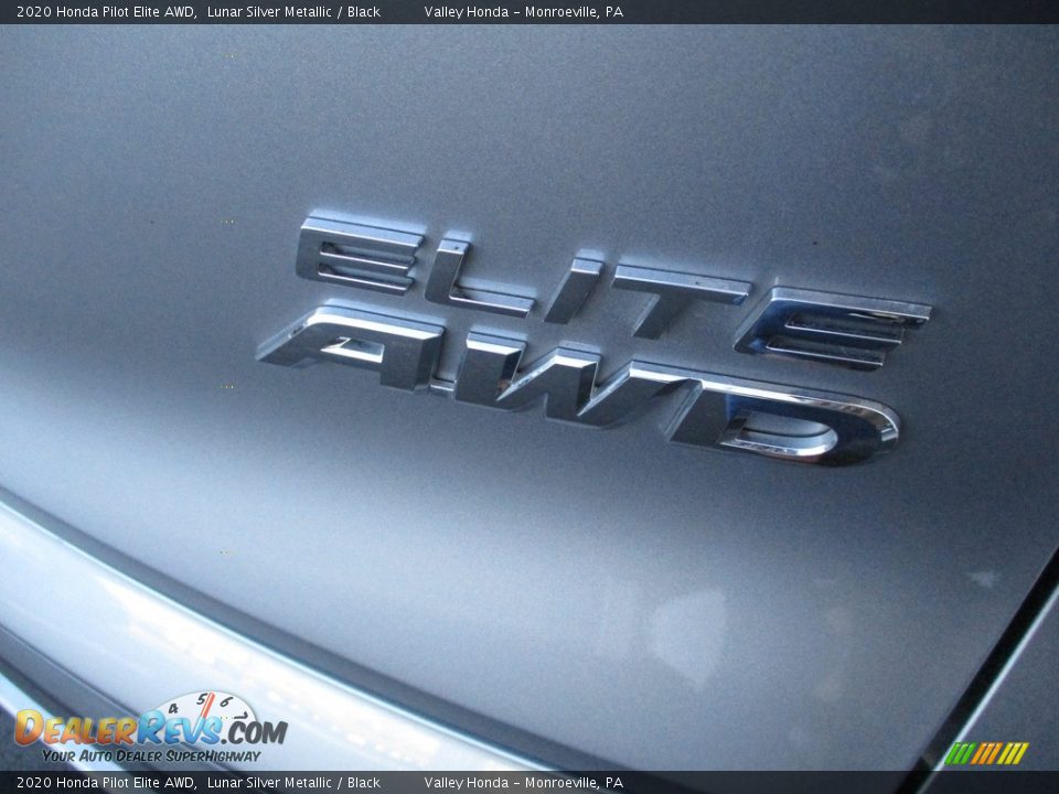 2020 Honda Pilot Elite AWD Lunar Silver Metallic / Black Photo #4