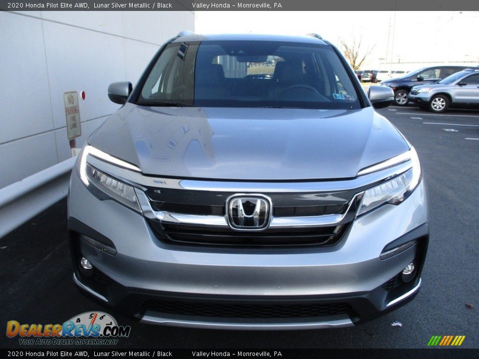 2020 Honda Pilot Elite AWD Lunar Silver Metallic / Black Photo #6