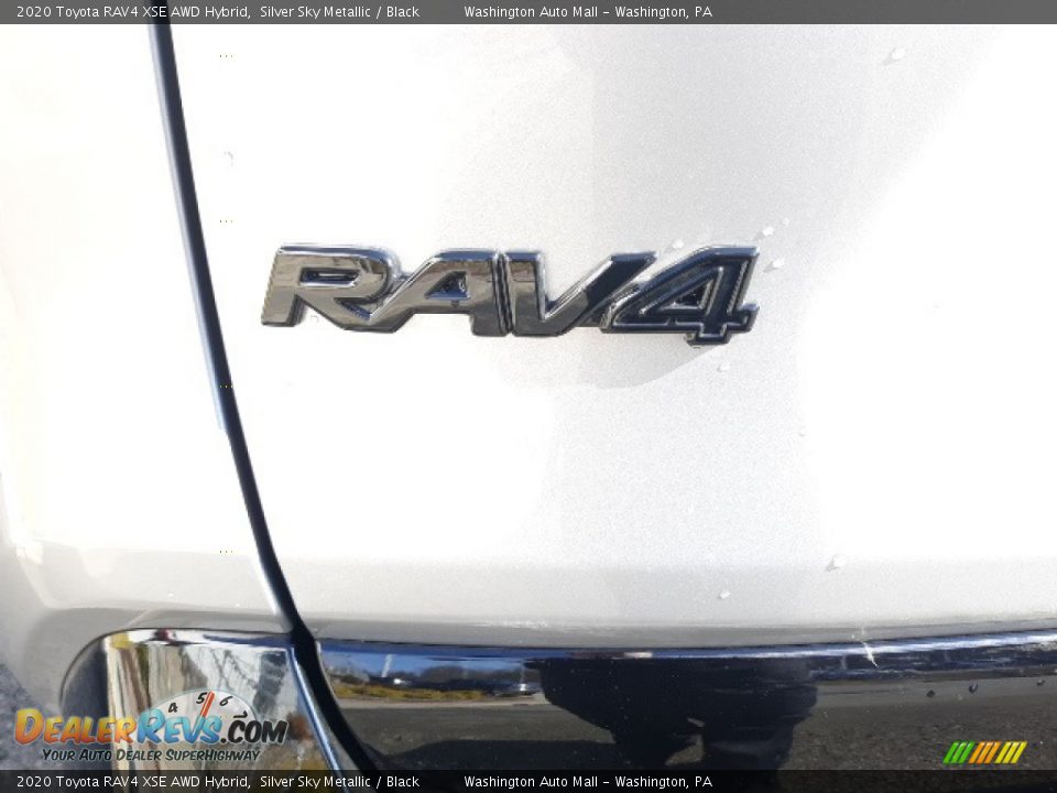 2020 Toyota RAV4 XSE AWD Hybrid Silver Sky Metallic / Black Photo #35