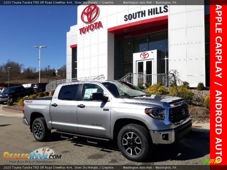 2020 Toyota Tundra TRD Off Road CrewMax 4x4 Silver Sky Metallic / Graphite Photo #1