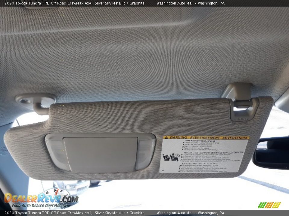 2020 Toyota Tundra TRD Off Road CrewMax 4x4 Silver Sky Metallic / Graphite Photo #17