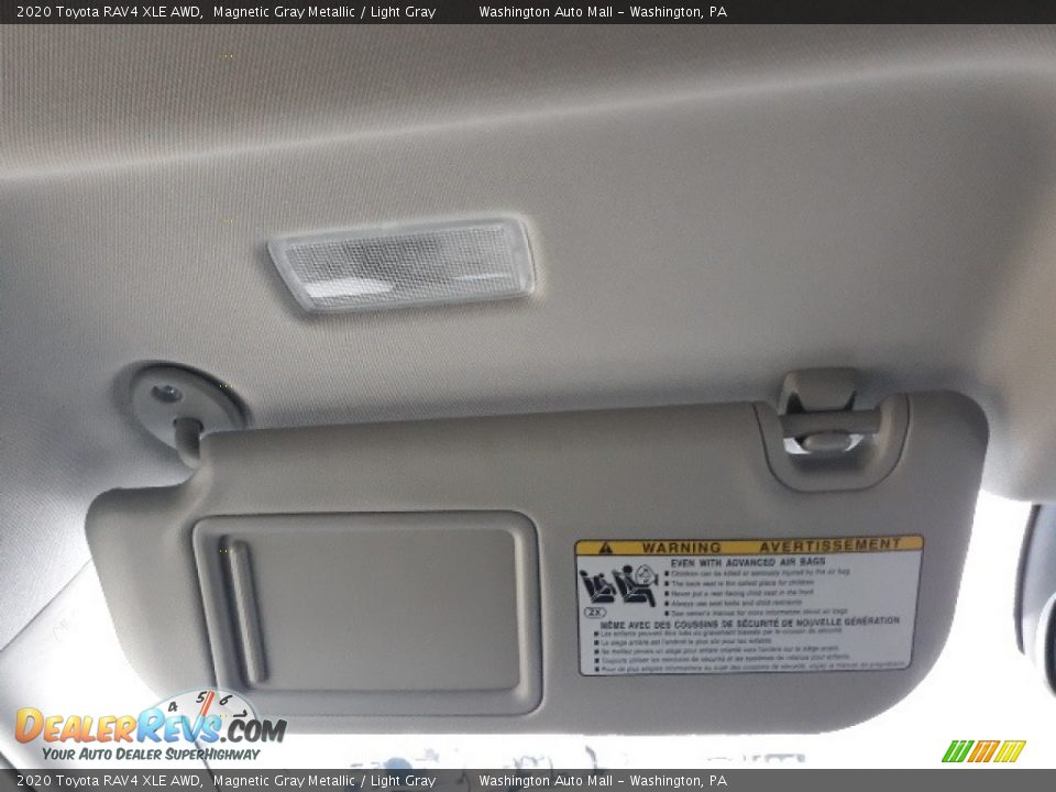 2020 Toyota RAV4 XLE AWD Magnetic Gray Metallic / Light Gray Photo #17