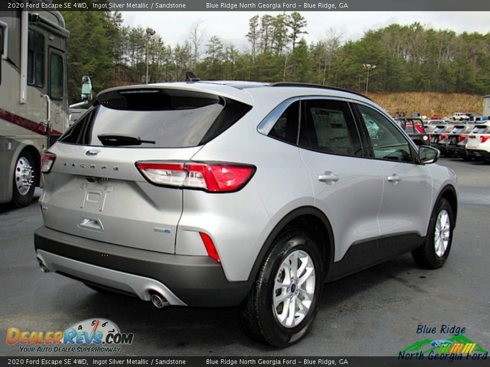 2020 Ford Escape SE 4WD Ingot Silver Metallic / Sandstone Photo #5