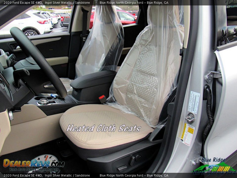 2020 Ford Escape SE 4WD Ingot Silver Metallic / Sandstone Photo #10