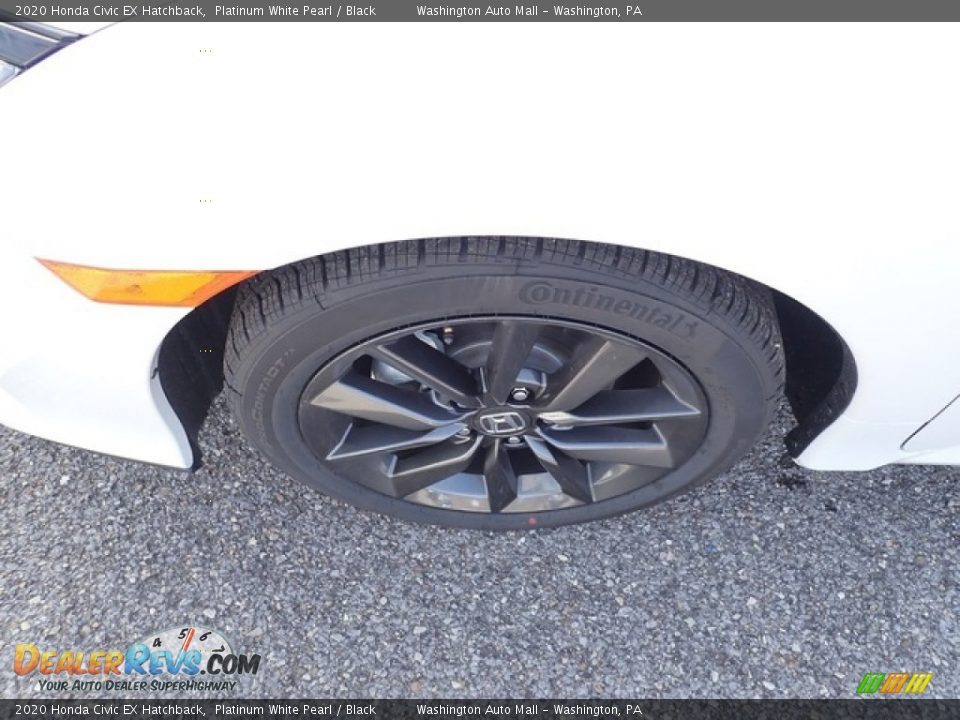 2020 Honda Civic EX Hatchback Platinum White Pearl / Black Photo #7