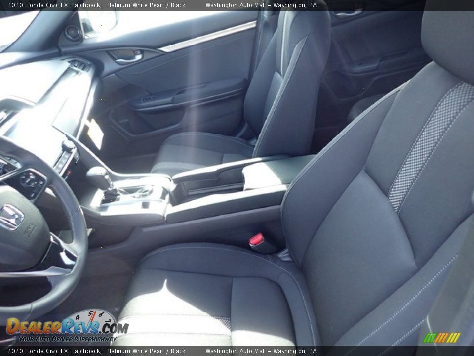 2020 Honda Civic EX Hatchback Platinum White Pearl / Black Photo #8