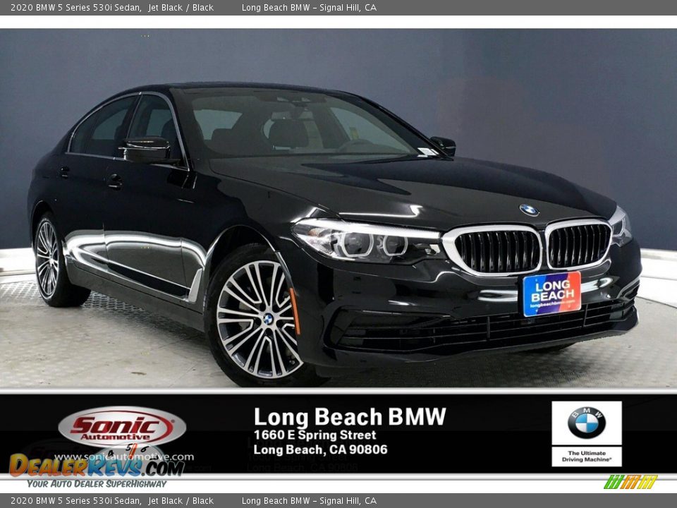 2020 BMW 5 Series 530i Sedan Jet Black / Black Photo #1