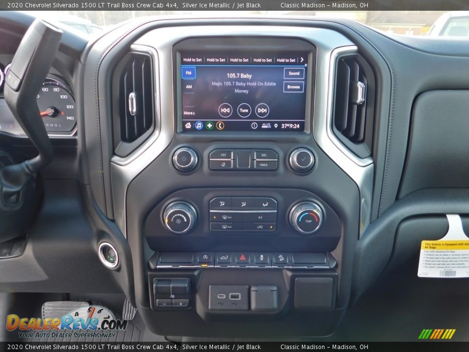 2020 Chevrolet Silverado 1500 LT Trail Boss Crew Cab 4x4 Silver Ice Metallic / Jet Black Photo #14