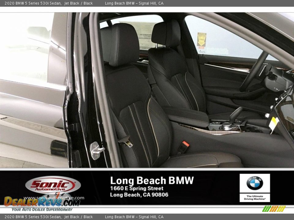 2020 BMW 5 Series 530i Sedan Jet Black / Black Photo #7