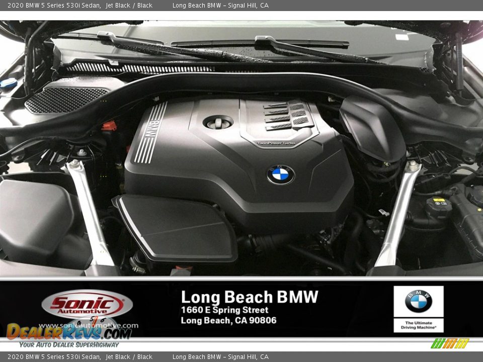 2020 BMW 5 Series 530i Sedan Jet Black / Black Photo #8