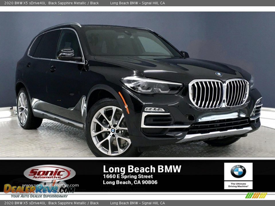 2020 BMW X5 sDrive40i Black Sapphire Metallic / Black Photo #1