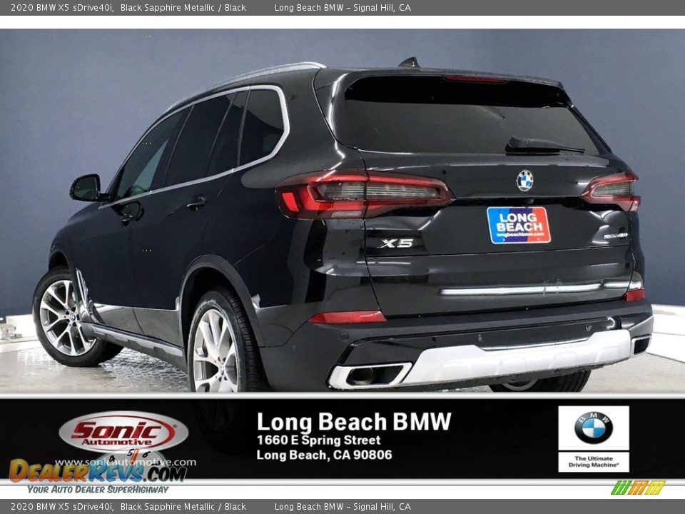 2020 BMW X5 sDrive40i Black Sapphire Metallic / Black Photo #2