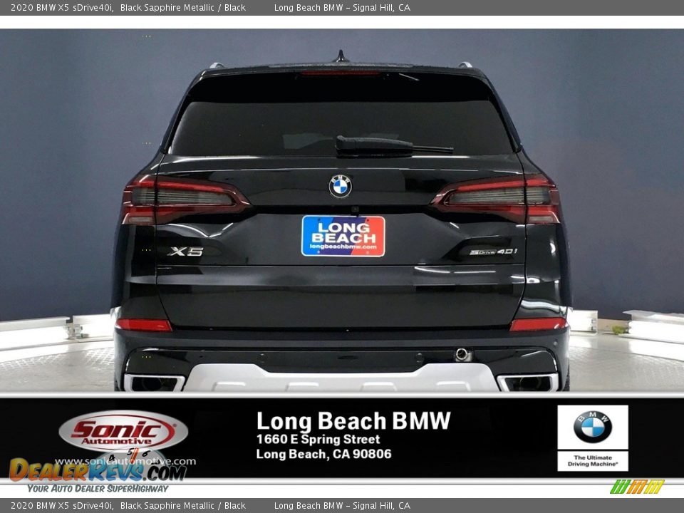 2020 BMW X5 sDrive40i Black Sapphire Metallic / Black Photo #3