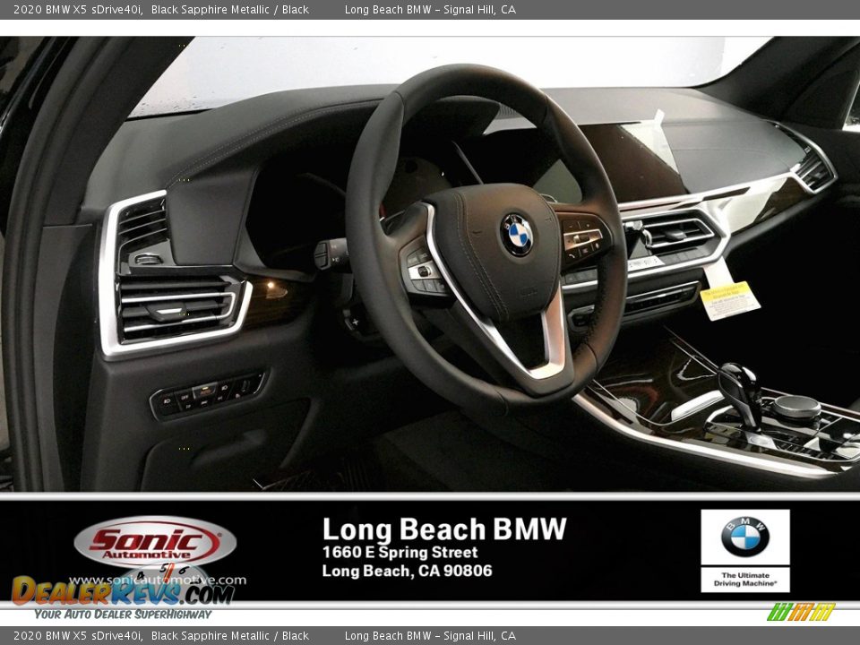 2020 BMW X5 sDrive40i Black Sapphire Metallic / Black Photo #4