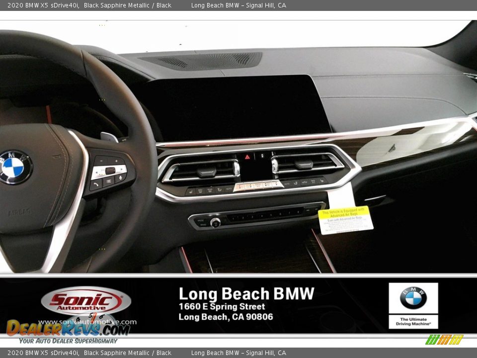 2020 BMW X5 sDrive40i Black Sapphire Metallic / Black Photo #5