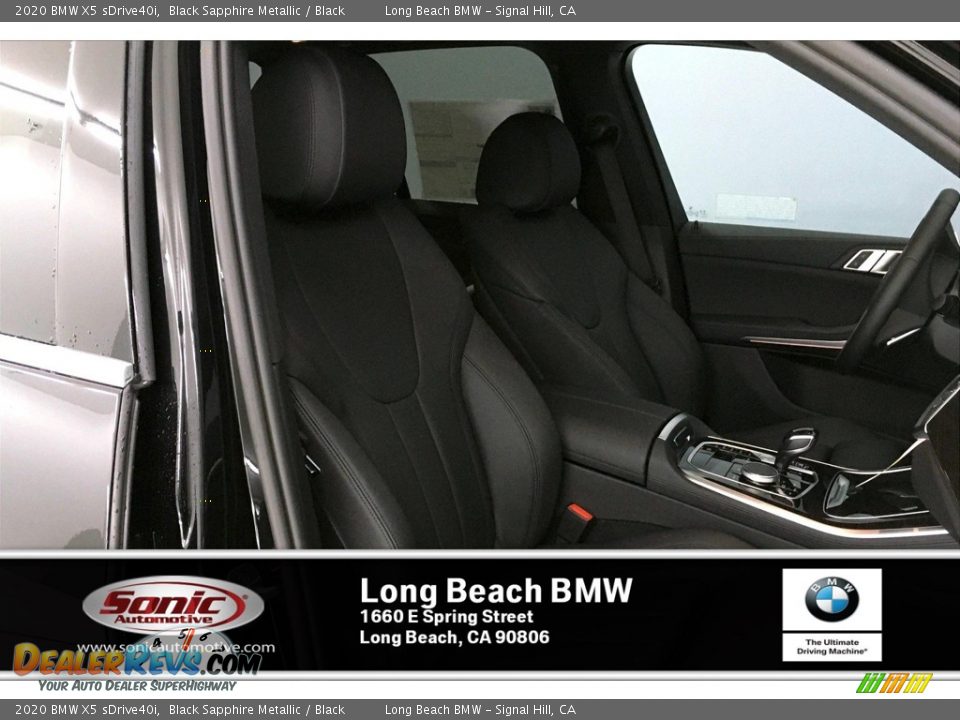 2020 BMW X5 sDrive40i Black Sapphire Metallic / Black Photo #7
