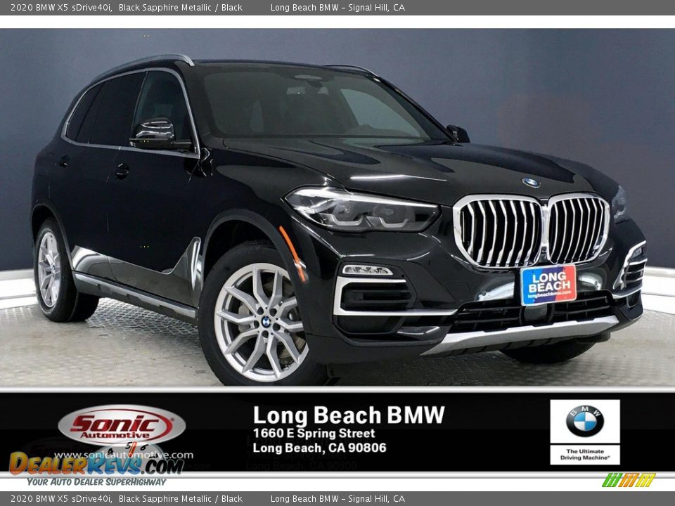 2020 BMW X5 sDrive40i Black Sapphire Metallic / Black Photo #1