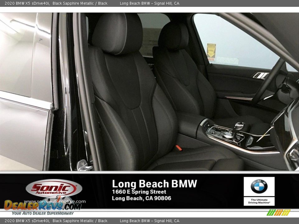 2020 BMW X5 sDrive40i Black Sapphire Metallic / Black Photo #7