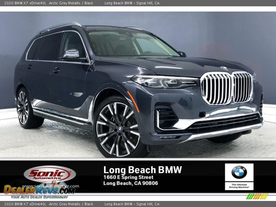 2020 BMW X7 xDrive40i Arctic Grey Metallic / Black Photo #1