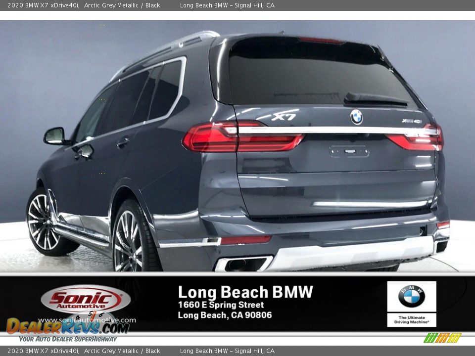 2020 BMW X7 xDrive40i Arctic Grey Metallic / Black Photo #2