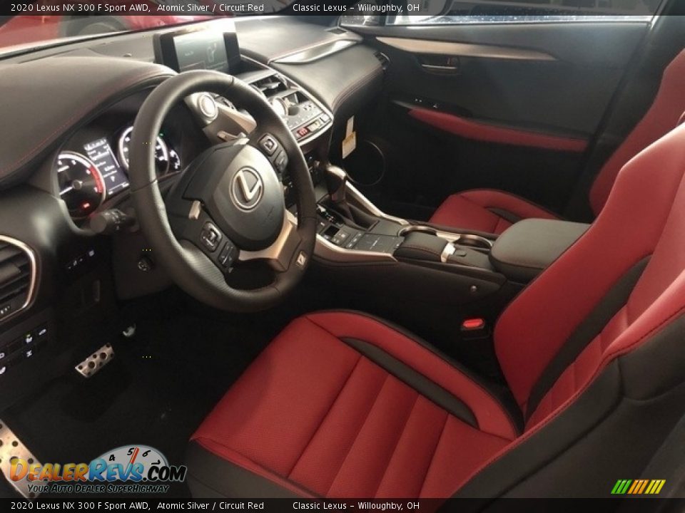 Circuit Red Interior - 2020 Lexus NX 300 F Sport AWD Photo #2