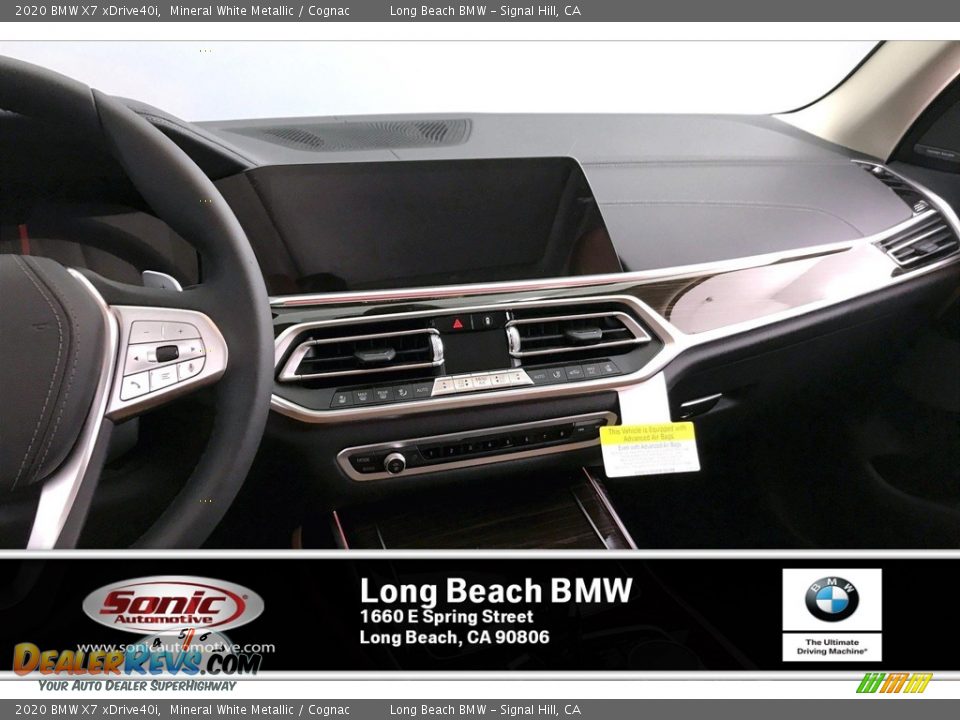 2020 BMW X7 xDrive40i Mineral White Metallic / Cognac Photo #5