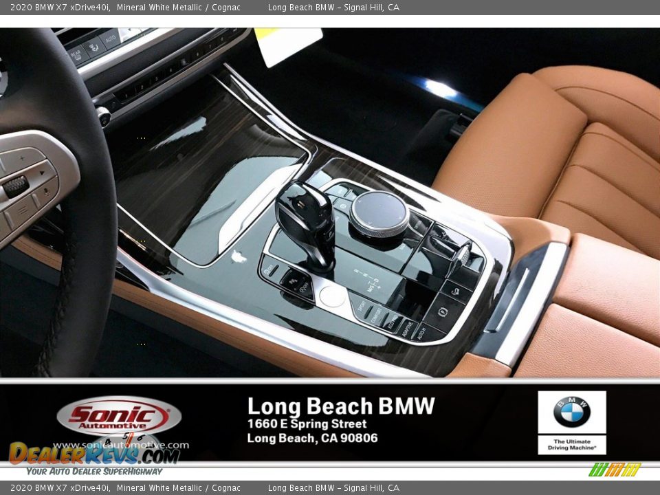 2020 BMW X7 xDrive40i Mineral White Metallic / Cognac Photo #6