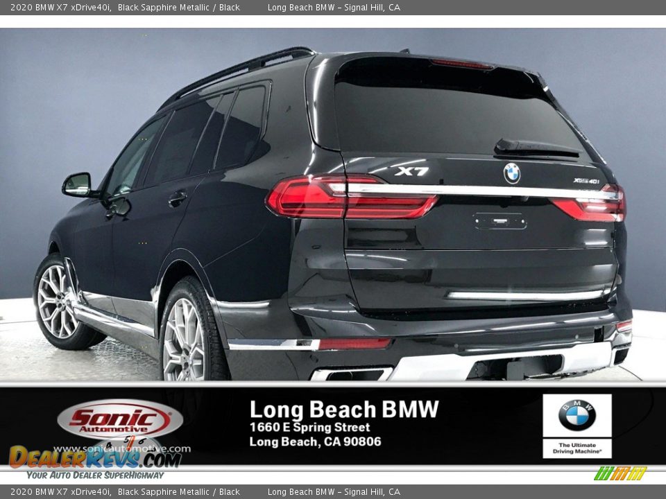 2020 BMW X7 xDrive40i Black Sapphire Metallic / Black Photo #2