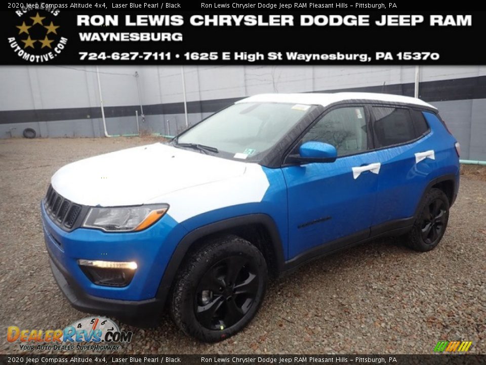 2020 Jeep Compass Altitude 4x4 Laser Blue Pearl / Black Photo #1