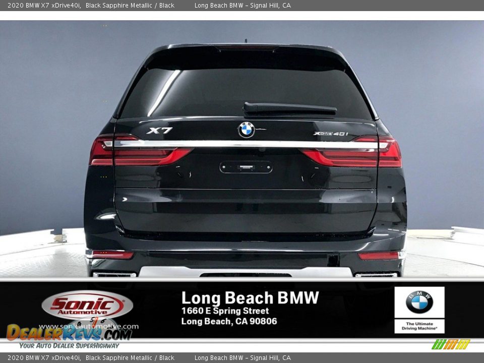 2020 BMW X7 xDrive40i Black Sapphire Metallic / Black Photo #3