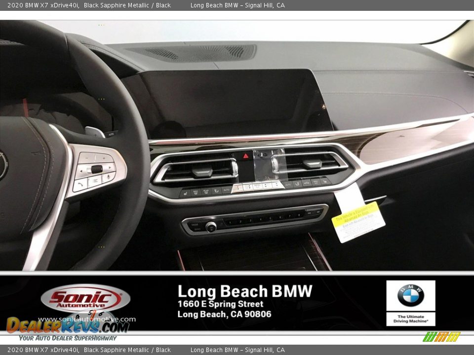 2020 BMW X7 xDrive40i Black Sapphire Metallic / Black Photo #5