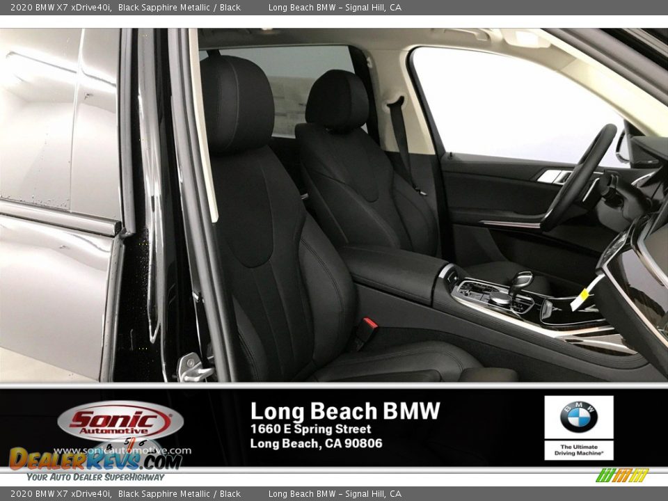 2020 BMW X7 xDrive40i Black Sapphire Metallic / Black Photo #7