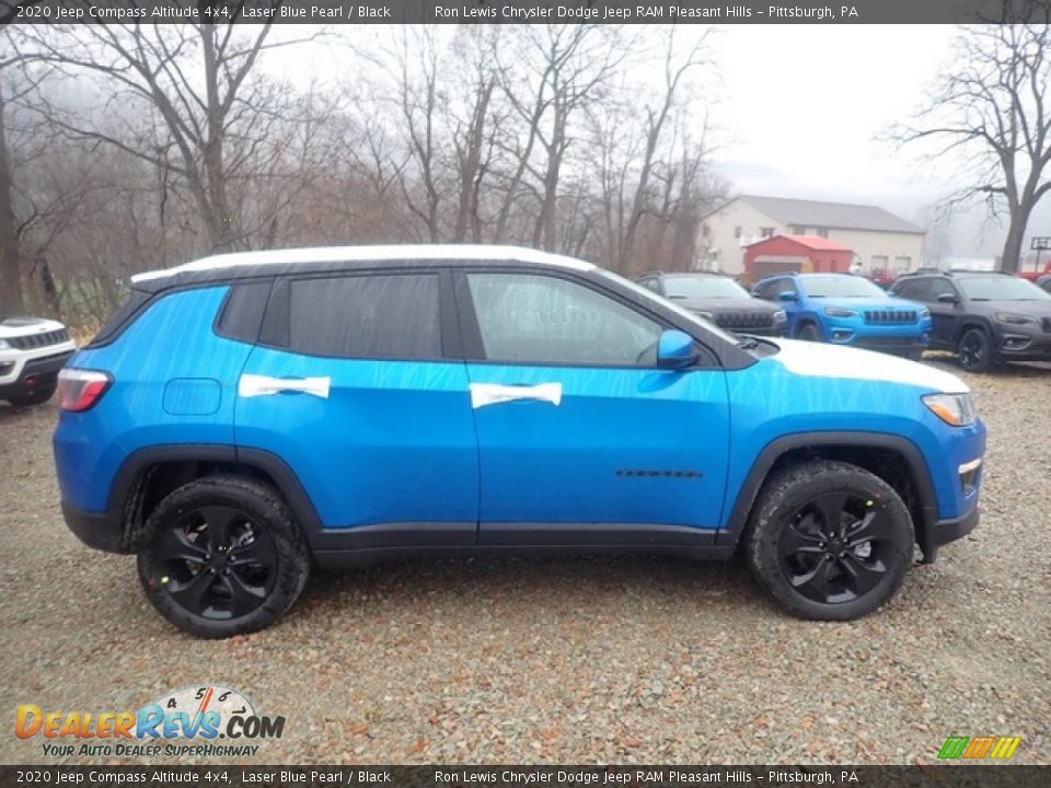 2020 Jeep Compass Altitude 4x4 Laser Blue Pearl / Black Photo #6