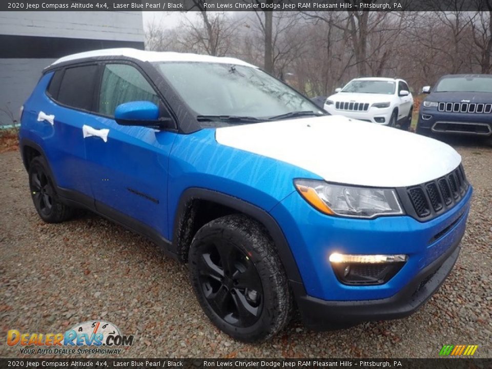 2020 Jeep Compass Altitude 4x4 Laser Blue Pearl / Black Photo #7
