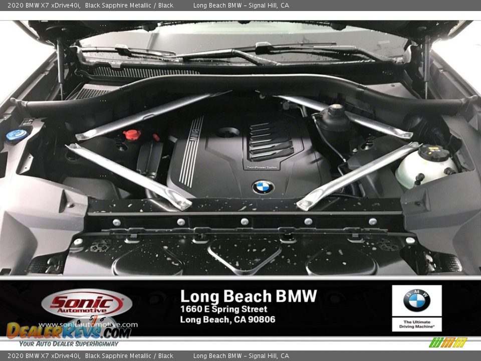 2020 BMW X7 xDrive40i Black Sapphire Metallic / Black Photo #8