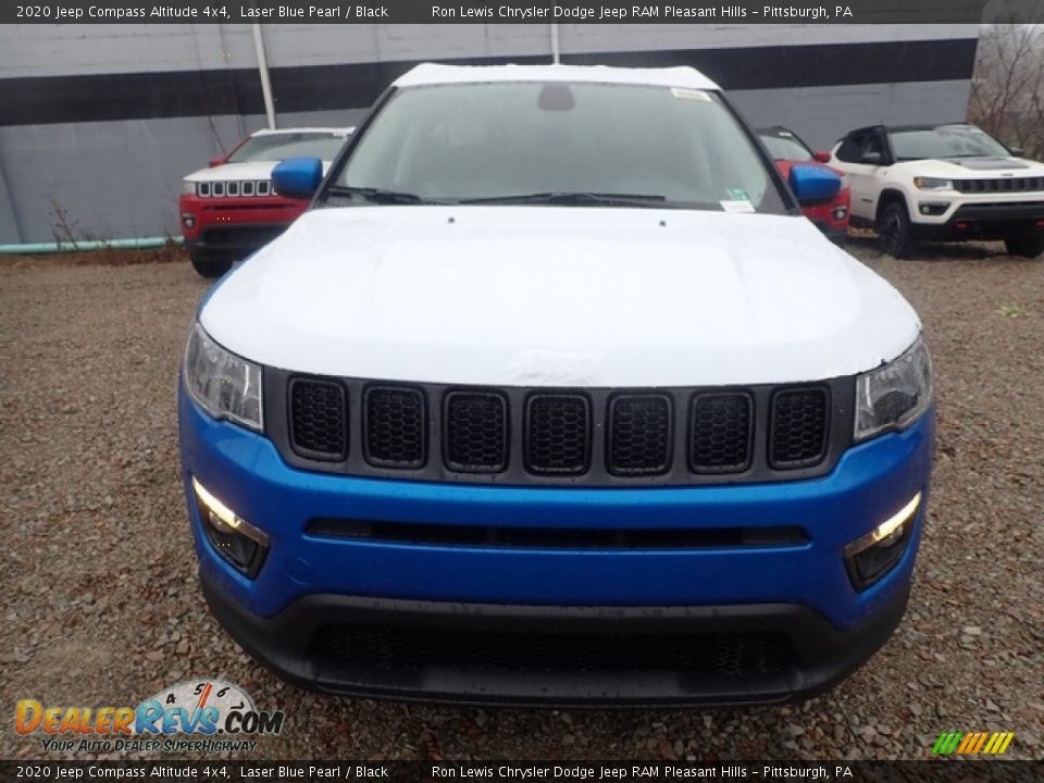 2020 Jeep Compass Altitude 4x4 Laser Blue Pearl / Black Photo #8