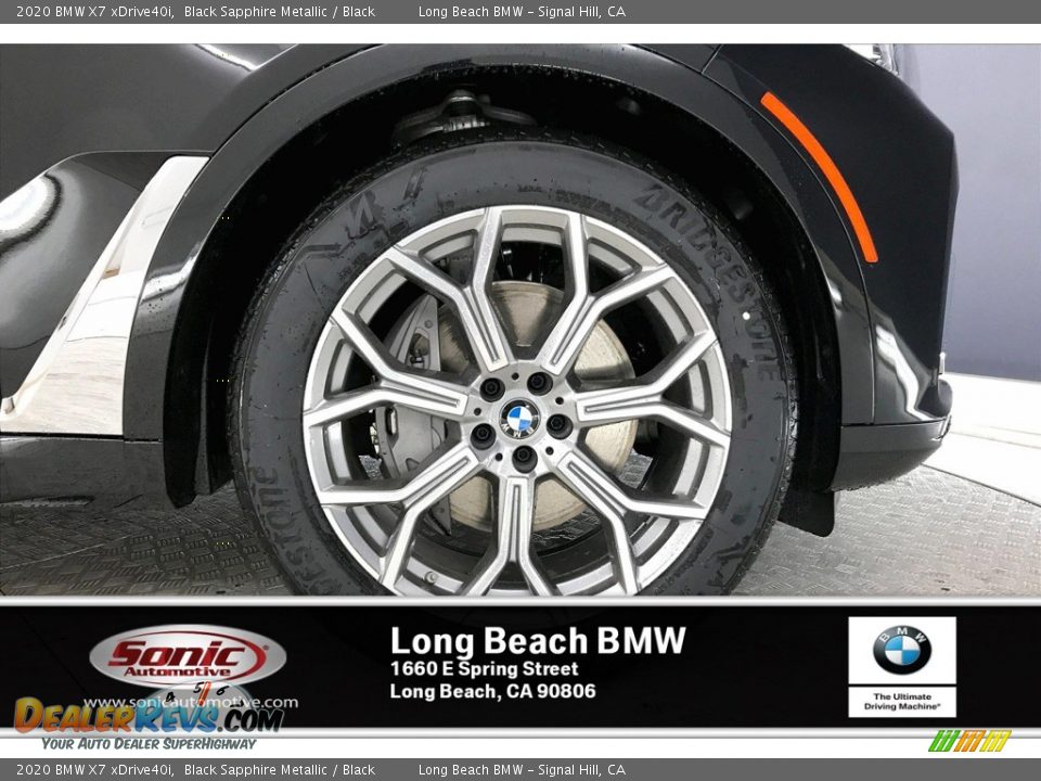 2020 BMW X7 xDrive40i Black Sapphire Metallic / Black Photo #9
