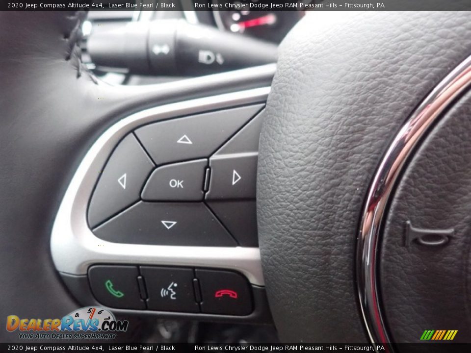 2020 Jeep Compass Altitude 4x4 Laser Blue Pearl / Black Photo #20