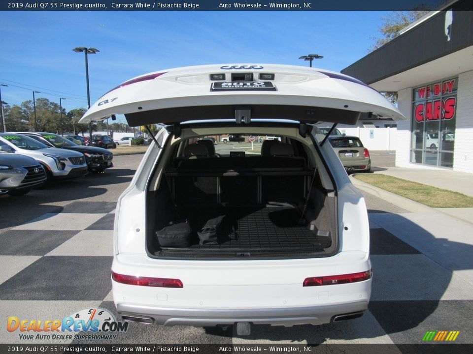 2019 Audi Q7 55 Prestige quattro Carrara White / Pistachio Beige Photo #5