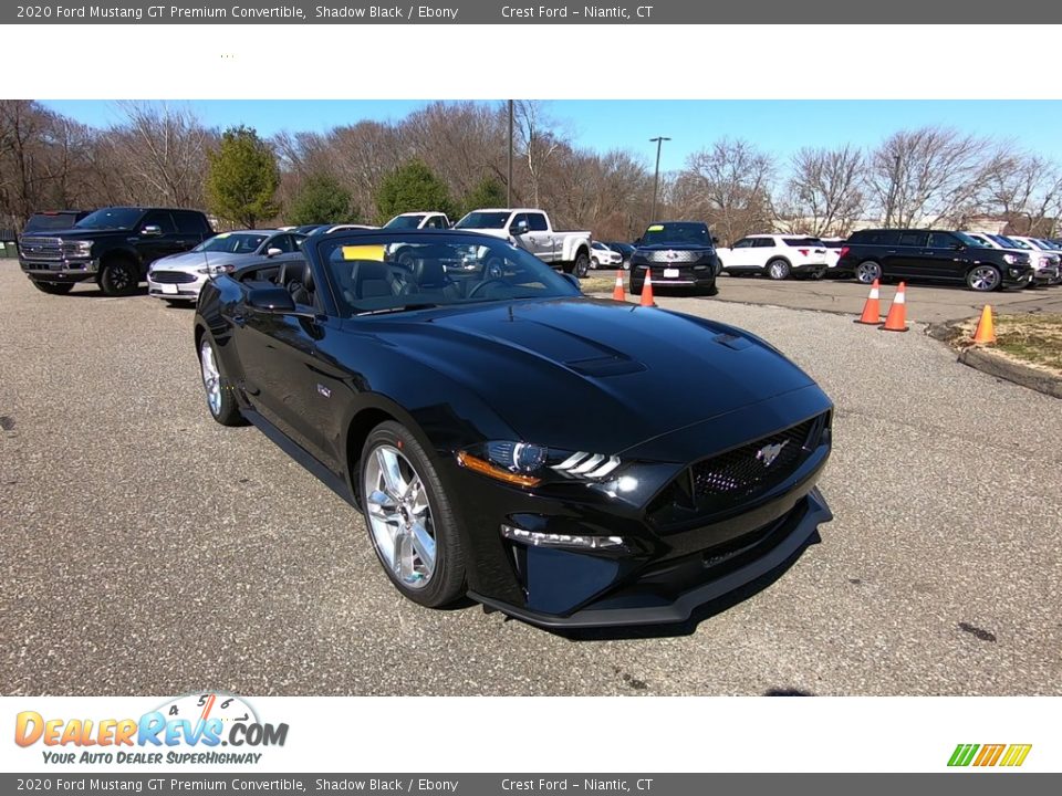 2020 Ford Mustang GT Premium Convertible Shadow Black / Ebony Photo #1