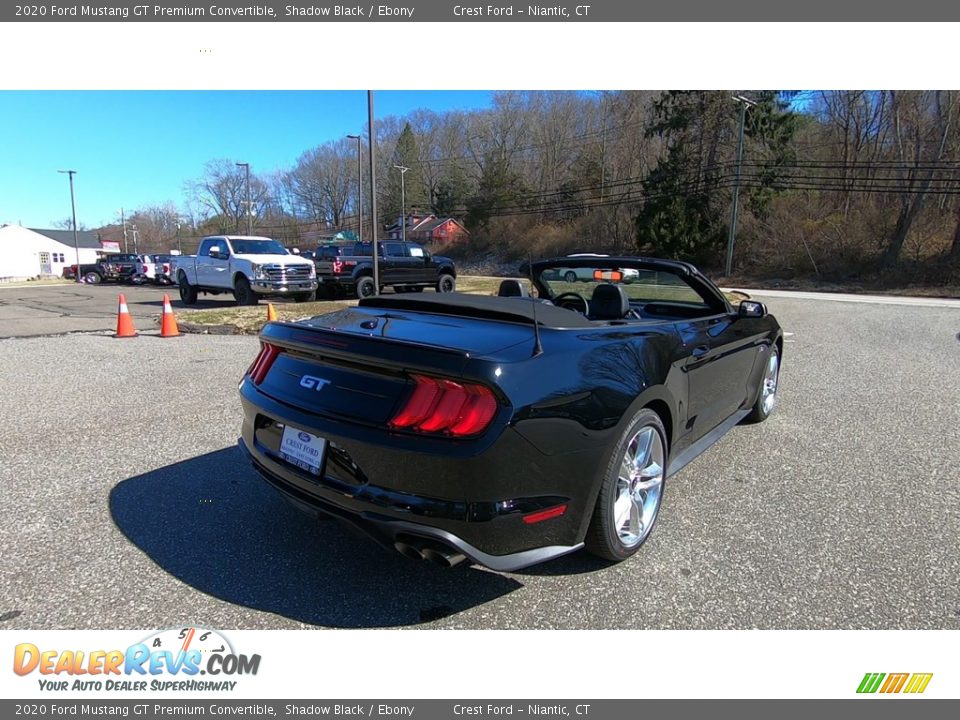 2020 Ford Mustang GT Premium Convertible Shadow Black / Ebony Photo #7