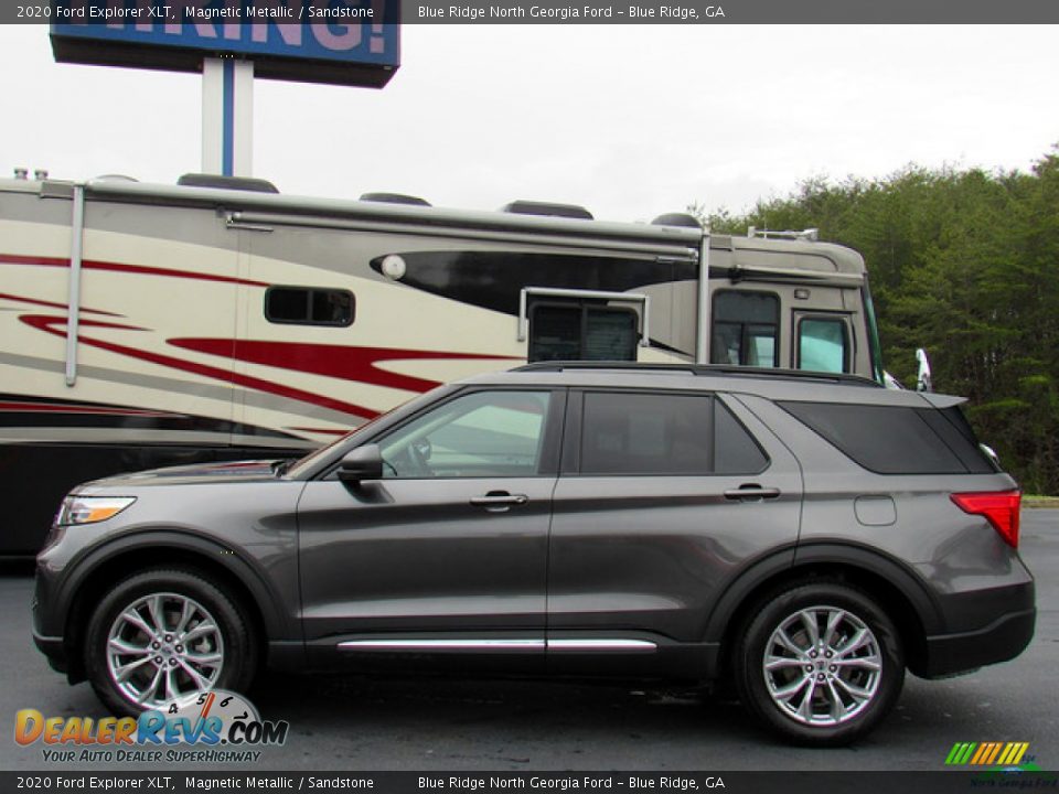 2020 Ford Explorer XLT Magnetic Metallic / Sandstone Photo #2