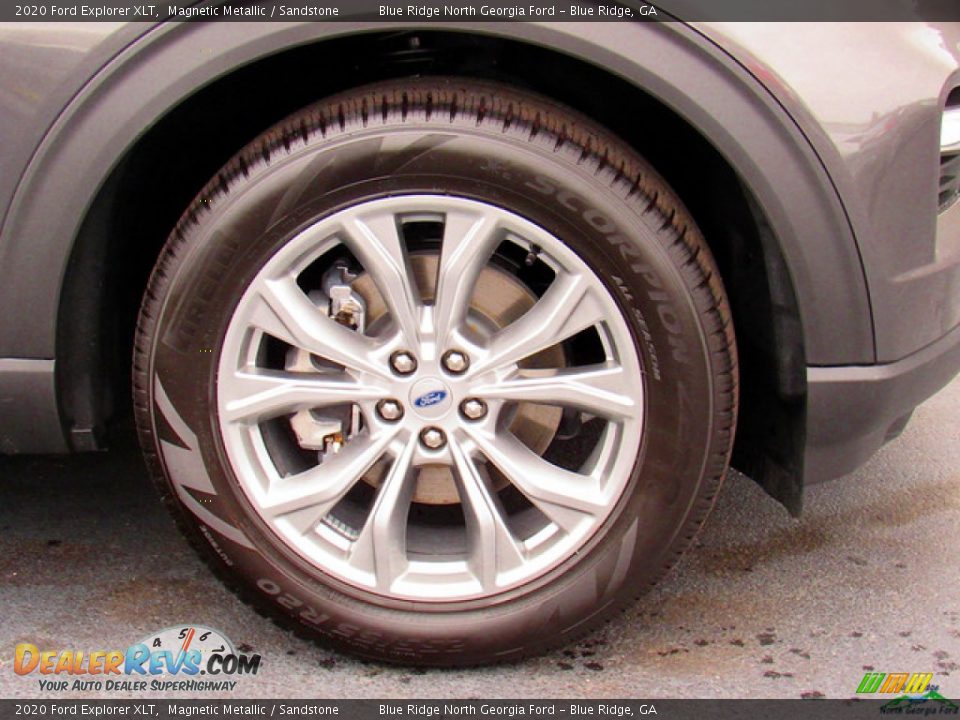 2020 Ford Explorer XLT Magnetic Metallic / Sandstone Photo #9