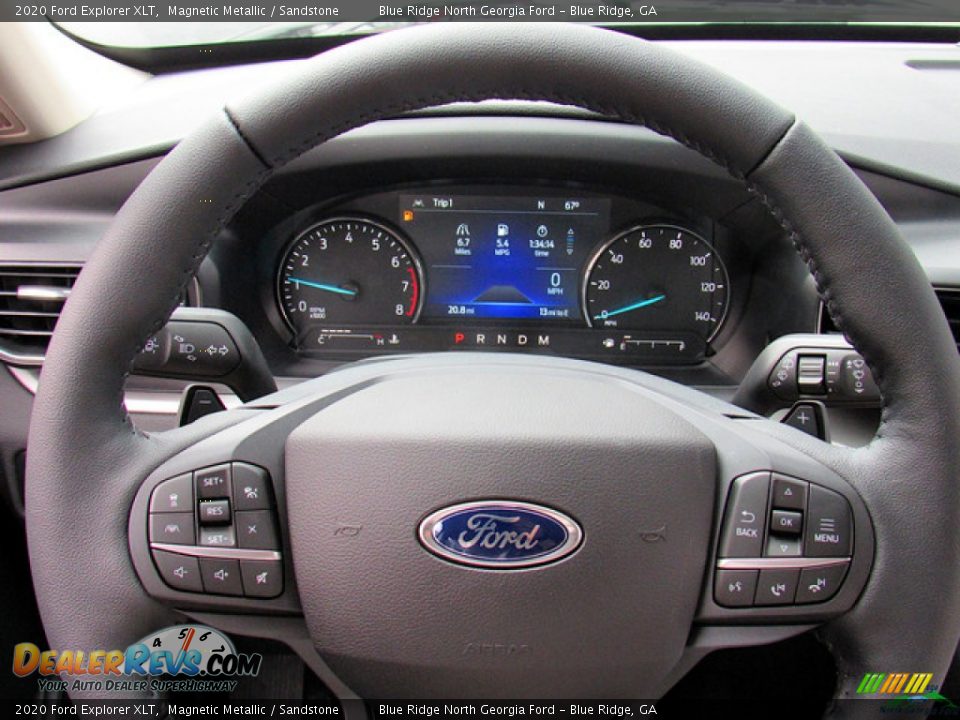 2020 Ford Explorer XLT Magnetic Metallic / Sandstone Photo #19