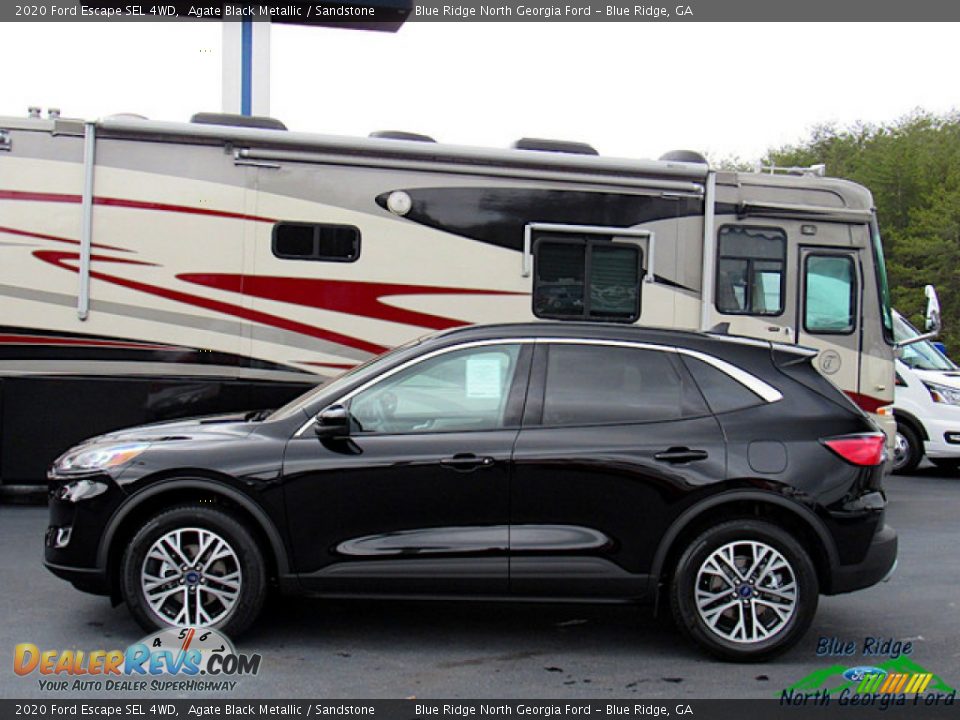 2020 Ford Escape SEL 4WD Agate Black Metallic / Sandstone Photo #2