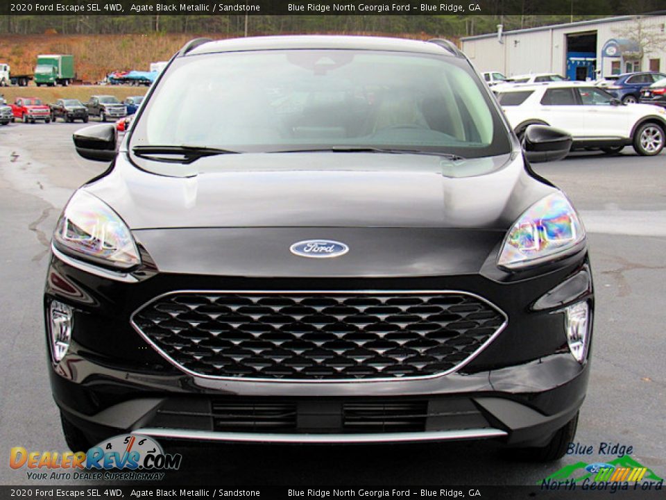 2020 Ford Escape SEL 4WD Agate Black Metallic / Sandstone Photo #8