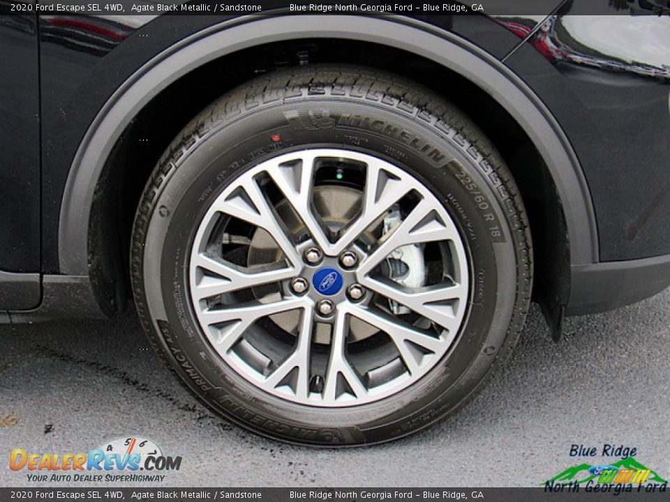 2020 Ford Escape SEL 4WD Agate Black Metallic / Sandstone Photo #9